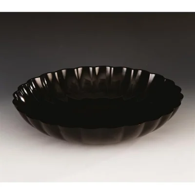Zicco Zcp 297 Polikarbonat Yuvarlak Model Teşhir Kase Siyah 36x7 Cm