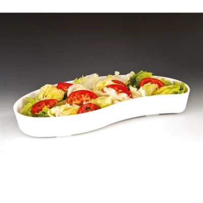 Zicco Zcp 299 Polikarbonat Damla Model Teşhir Tabak Beyaz 45x21x6,5 Cm