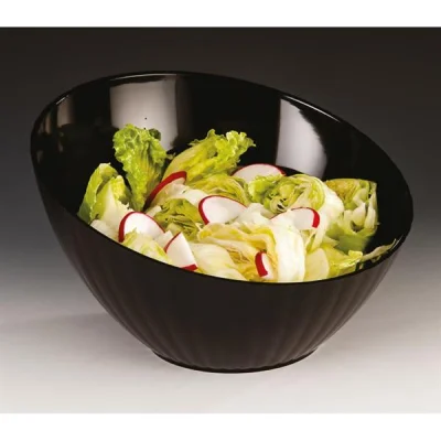 Zicco Zcp 302 Polikarbonat Eğimli Model Teşhir Kase Siyah 31,5x10x19 Cm