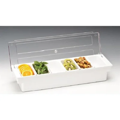 Zicco Zcp 306 6 Lı Polikarbonat Kapaklı Bar Konteyner Beyaz 50x16x9,5 Cm