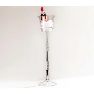 Zicco Zcp 344 Ayaklı Akrilik Şişe Kova Standı Şeffaf 71 Cm