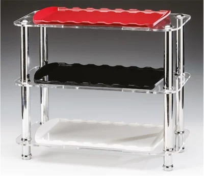 Zicco Zcp 572 3 Katlı  Akrilik,  Melamın Teşhir Standı (K-2054) 22*43,5* H 38 Cm