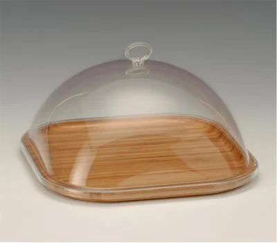Zicco Zcp 696 Ahşap Altlı Akrilik Kapaklı Fanus 25*25 Cm 25X25Xh 14 Cm