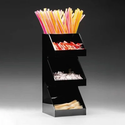 Zicco Zcp 814 3 Katlı Çok Amaçlı Akrilik Stand 20X20Xh 48 Cm