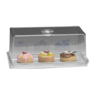 Zicco Zcp 851 Akrilik Altlı Polikarbonat Kapaklı Kek Fanusu 19x36x15 Cm