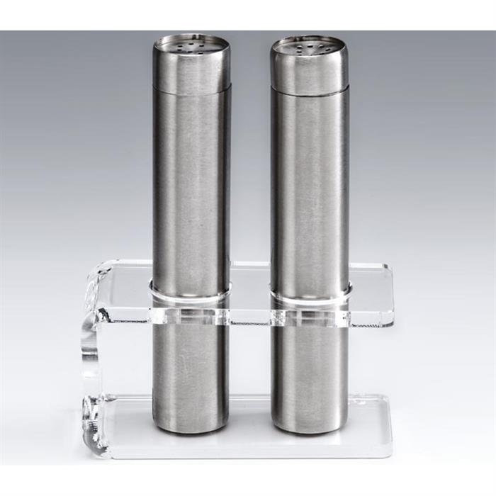 Zicco Zkc 2700-T Akrilik Standlı Tuzluk Biberlik Takımı 12 Cm