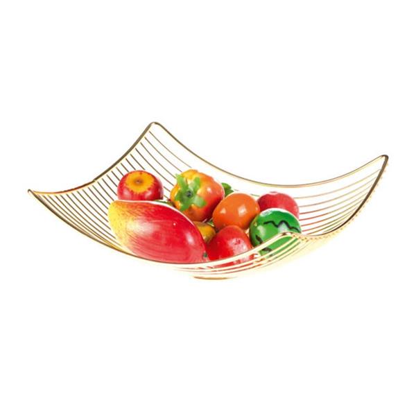 Biradlı Grv-5016-Altın Tel Meyvelik Altın 32x26x12 Cm