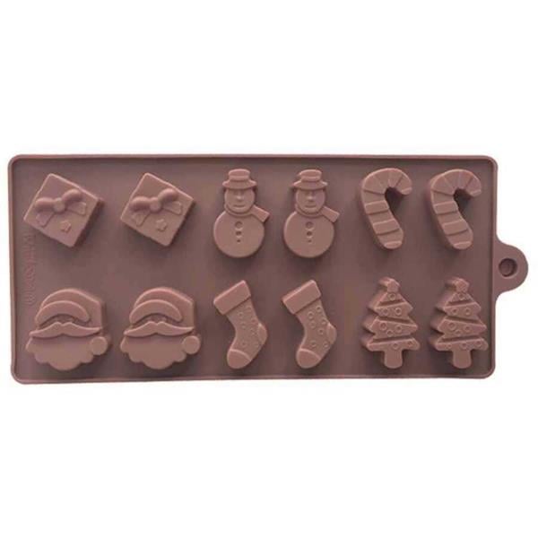 Epinox Ylb-22 Silikon Çikolata Kalıbı Yılbaşı 22.5*10*1.5Cm