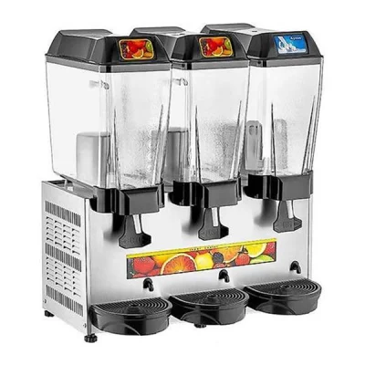 Gast ST17 Üçlü Şerbet+Şerbet+Ayran Soğutucu 3x20 lt Metalik Gri