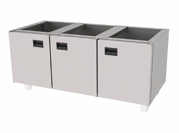 Atalay E AST-126 Paslanmaz Set Altı Tezgah 100x60x55