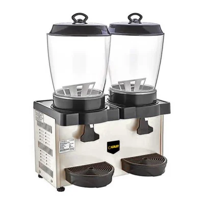 Gast ST35 Çiftli Royal Mini Şerbet & Ayran Soğutucu 11+11 lt Metalik Gri