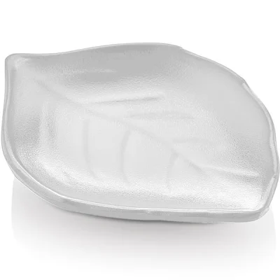 Biradlı Brd-14027 Açık Büfe Sunum Yaprak Minimal 11,4X8,6X2 Cm Beyaz